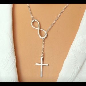 🌺 Infinity & Cross Women’s Necklace